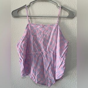 Art Class Pink and Purple Checkered Top